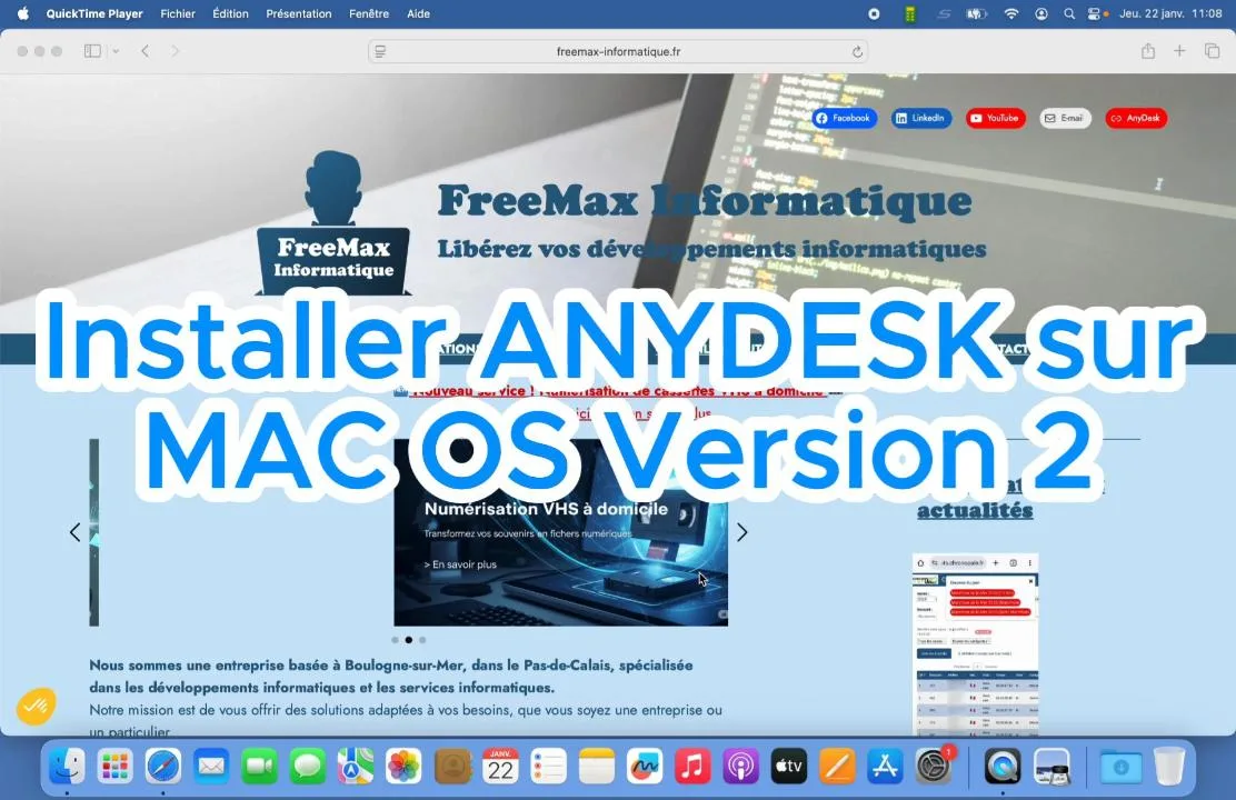 Installation Anydesk sur MacOS Version 2